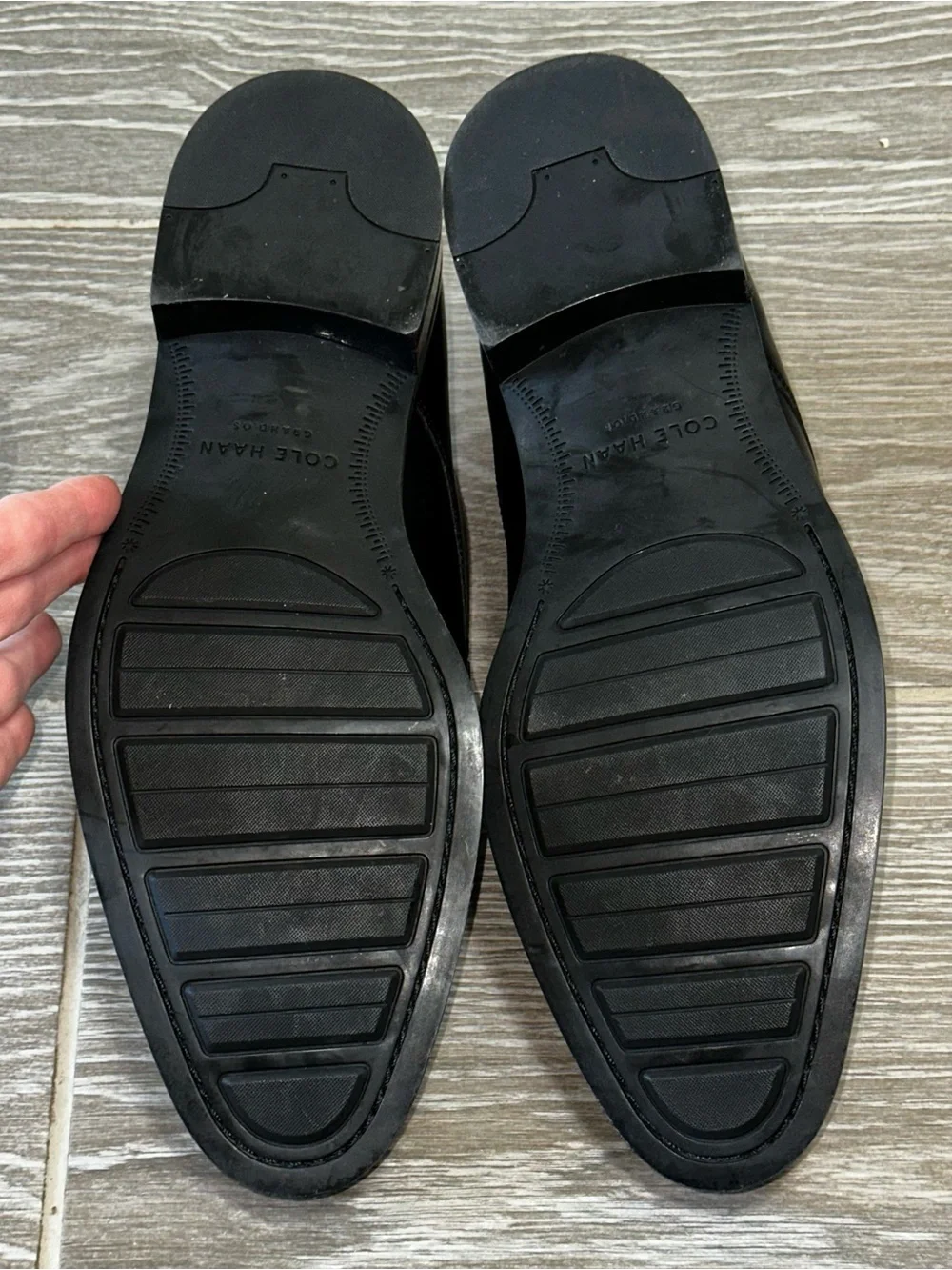 Cole Haan Lenox Hill Dress Cap Toe Oxfords Men’s 10 Black Leather Derby Shoes